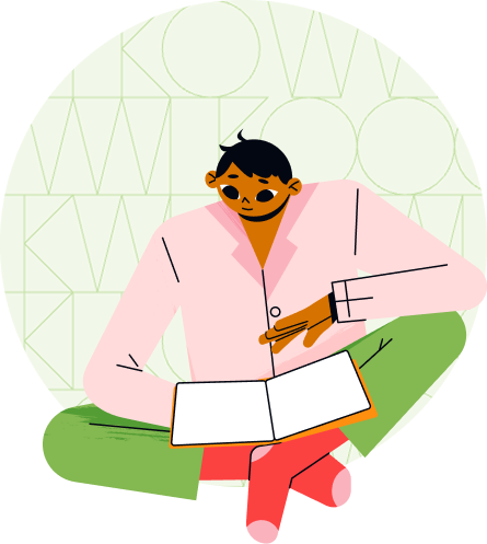 Boy with book
